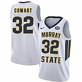 Murray State Racers 32 Darnell Cowart White College Basketball Jersey Dzhi,baseball caps,new era cap wholesale,wholesale hats